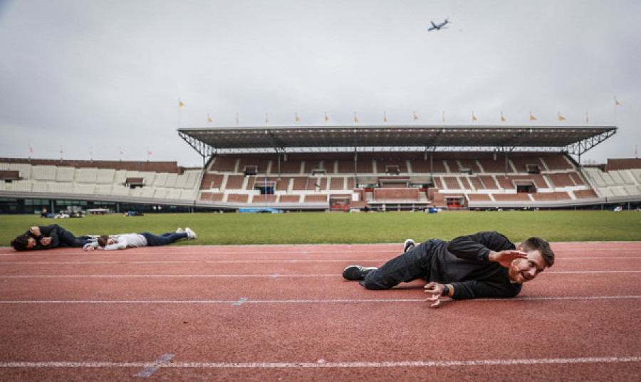 Slachtoffers van een aanslag op een atletiekbaan